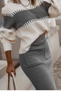 Knitwear & skirt