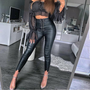 Leather legging