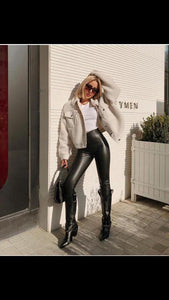 Leather legging