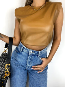 Leather top